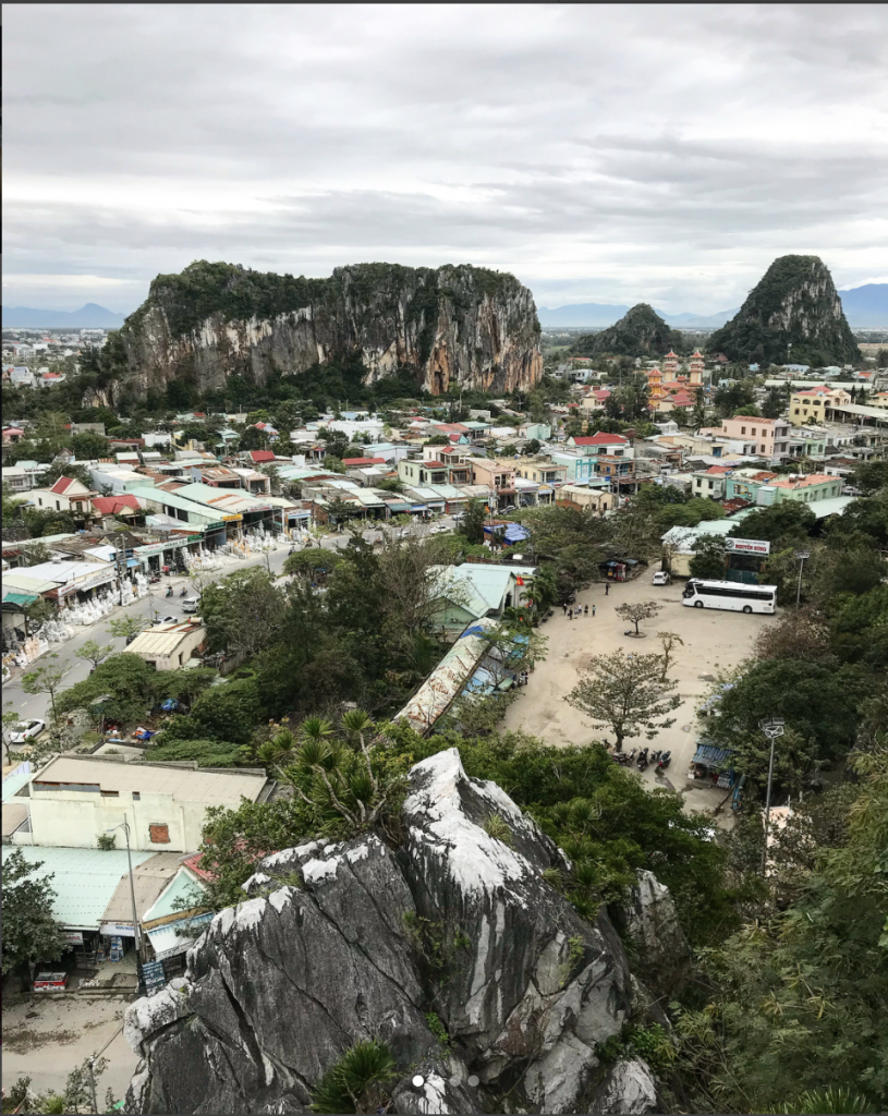 Marble Mountain from Da Nang 